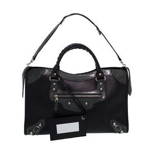 Balenciaga The Giant City Leather Shoulder Bag